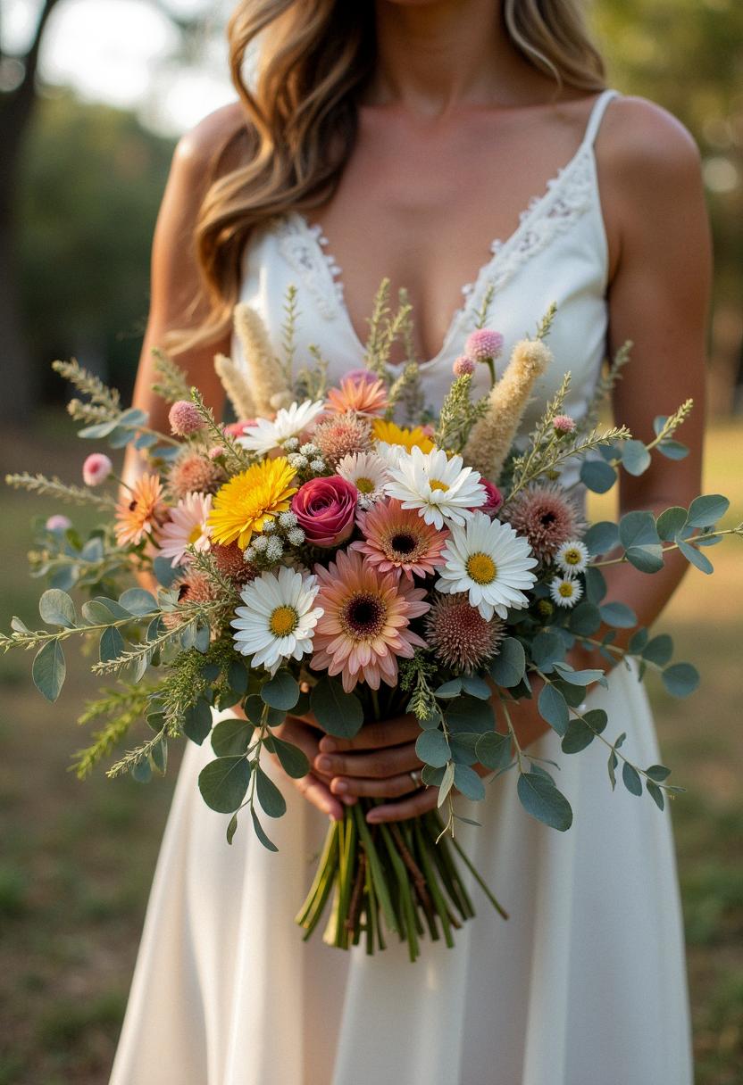 boho bridal bouquet