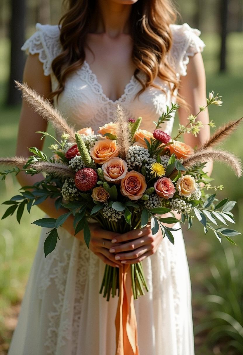 boho bridal bouquet