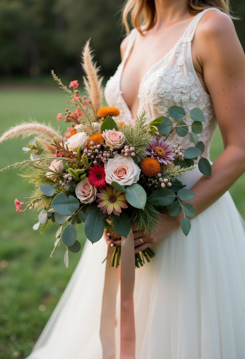 boho bridal bouquet