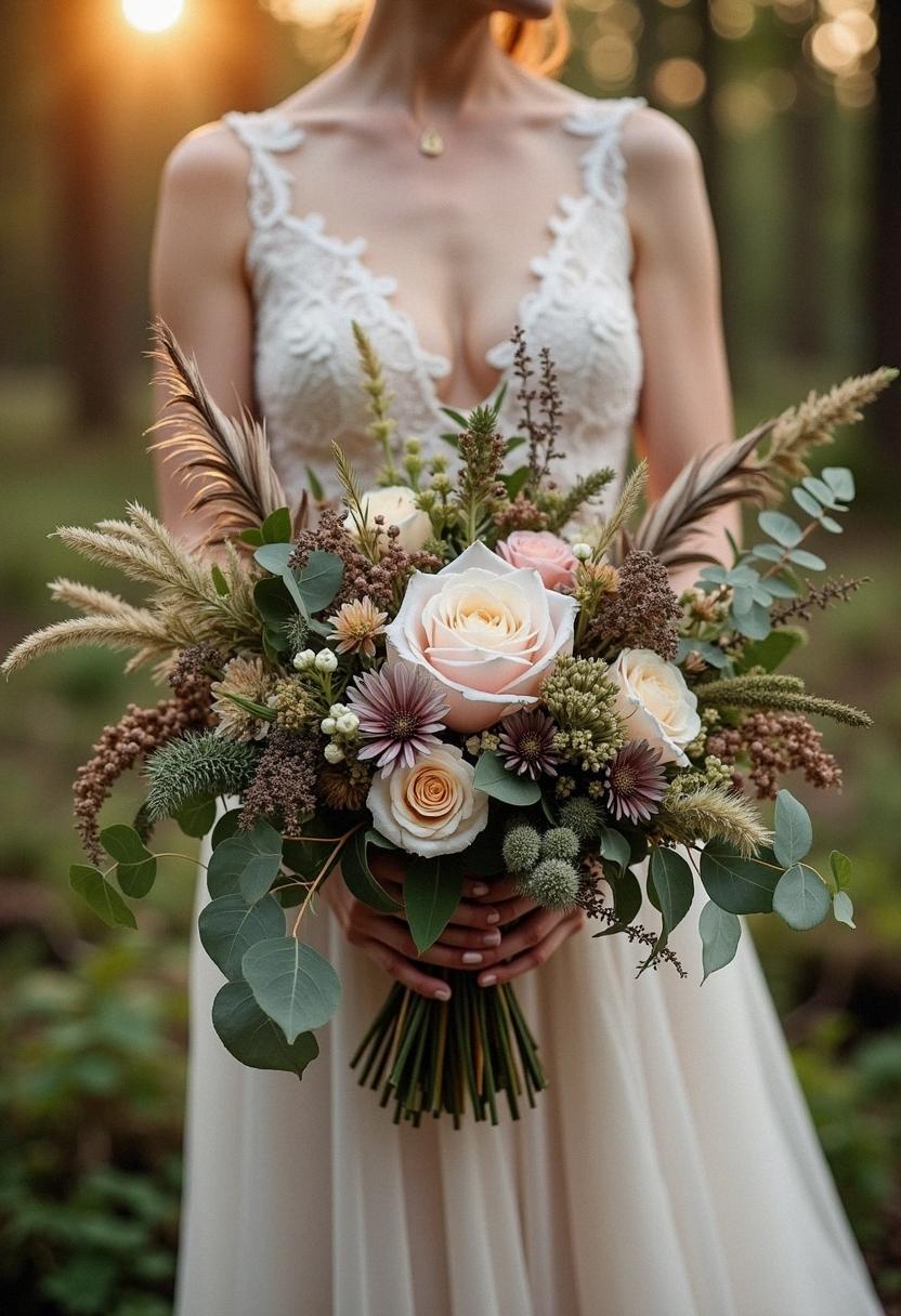 boho bridal bouquet