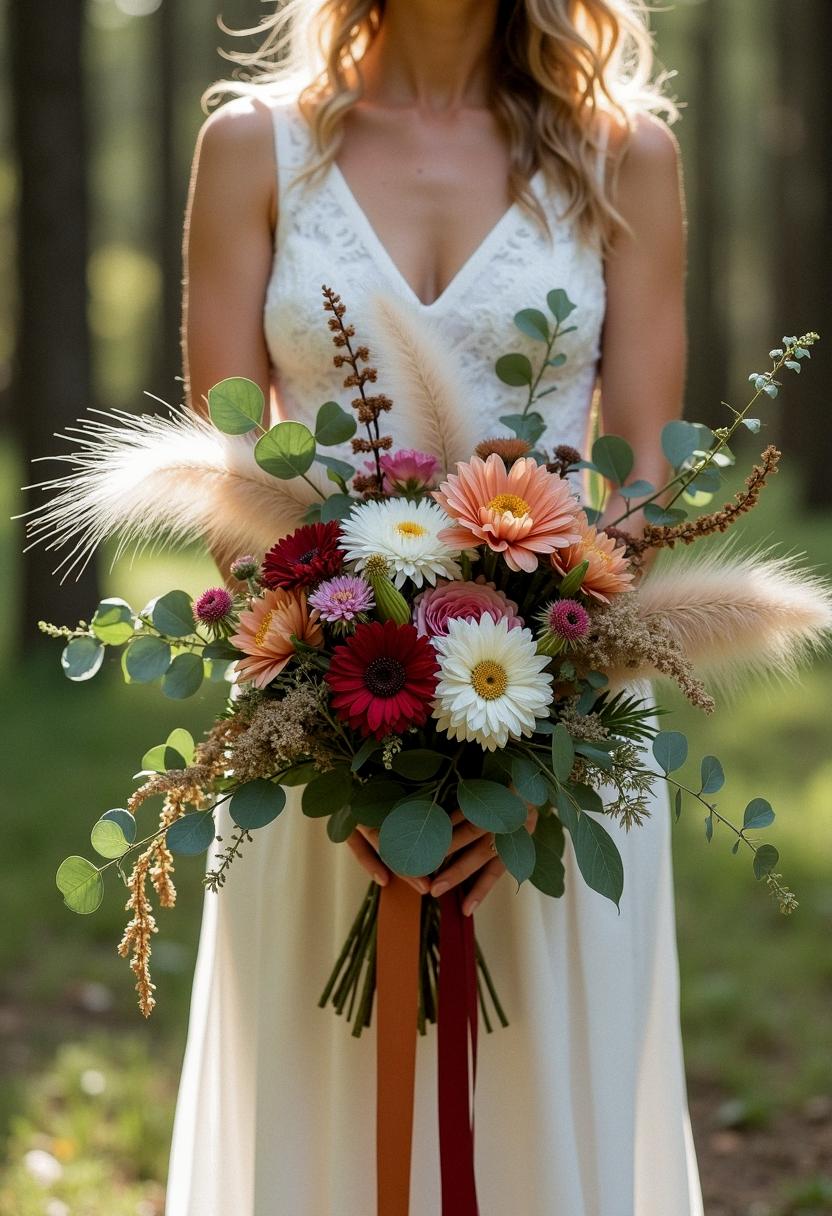 boho bridal bouquet