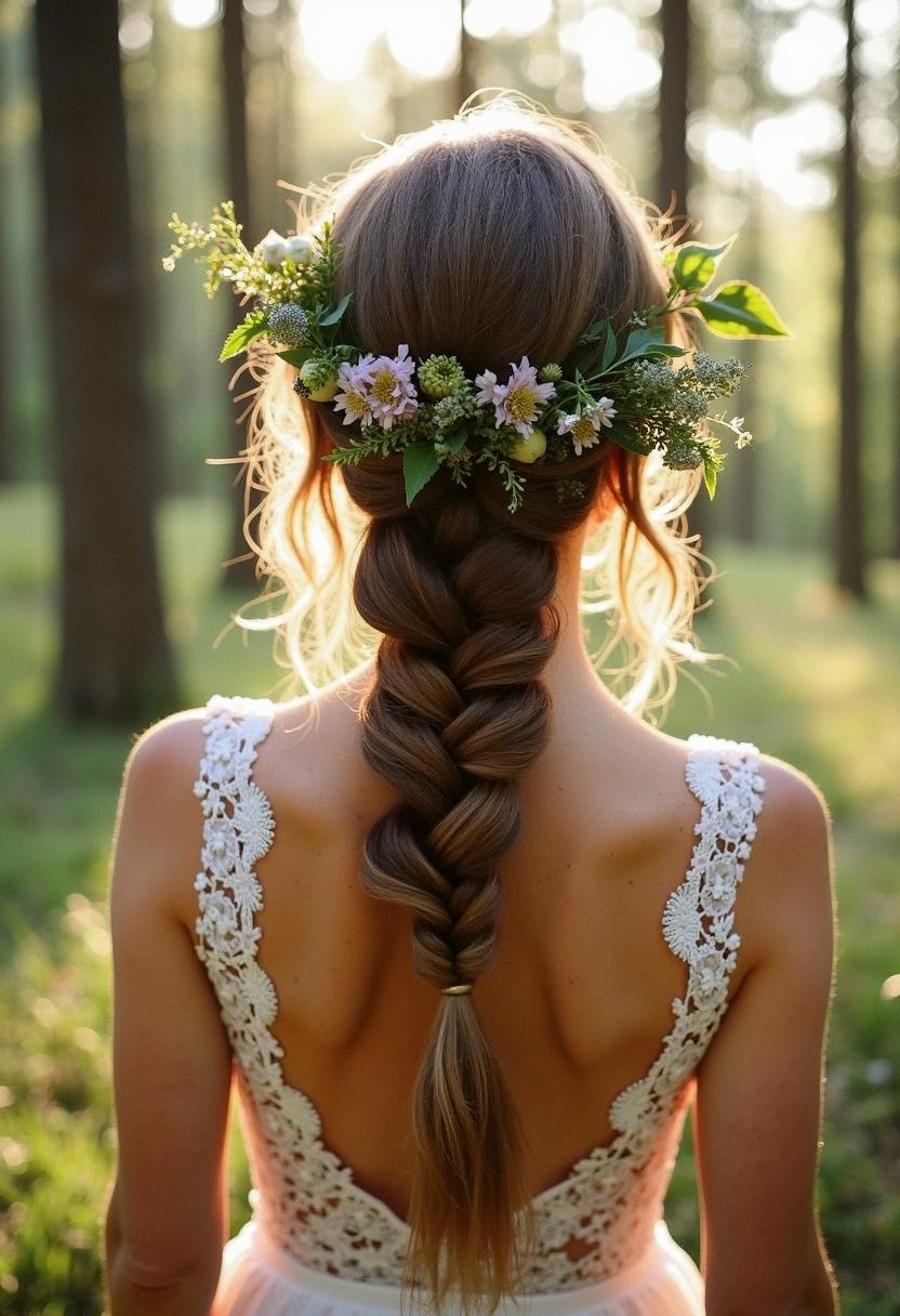 boho wedding braid