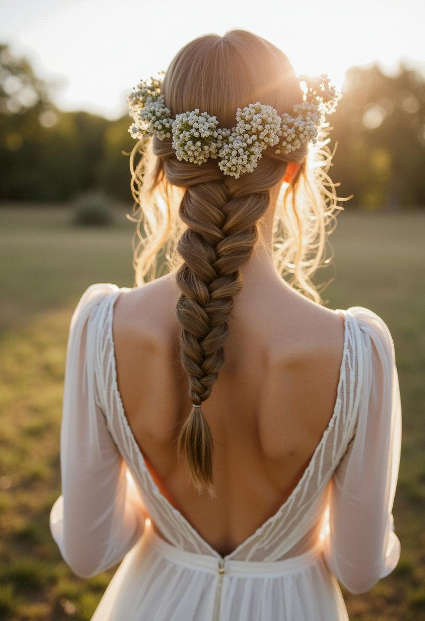 boho wedding braid
