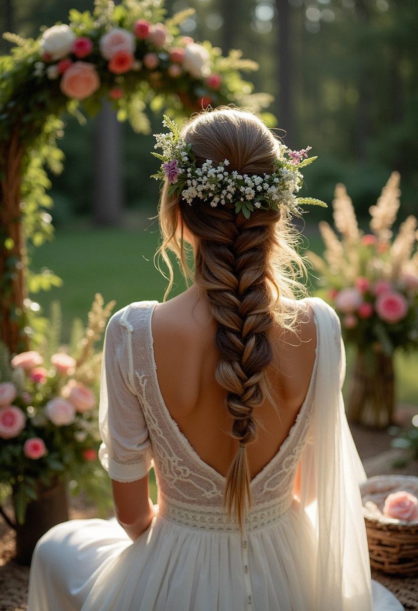 boho wedding braid