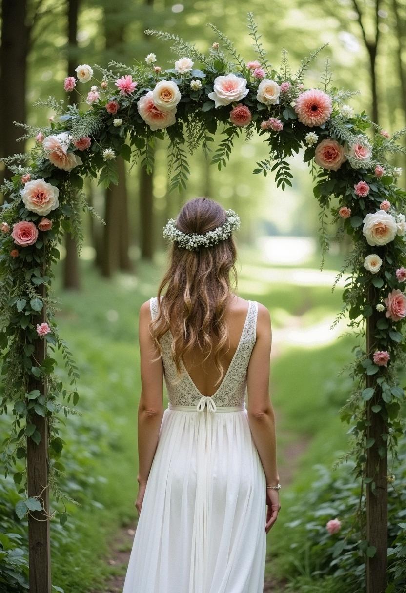 boho wedding dress simple