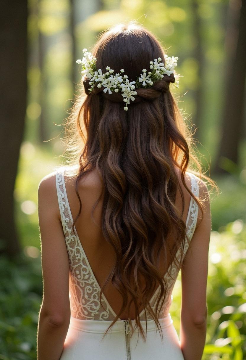 bridal hair down