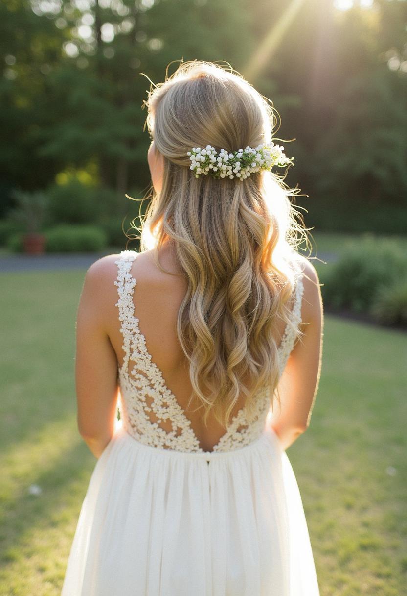 bridal hair down