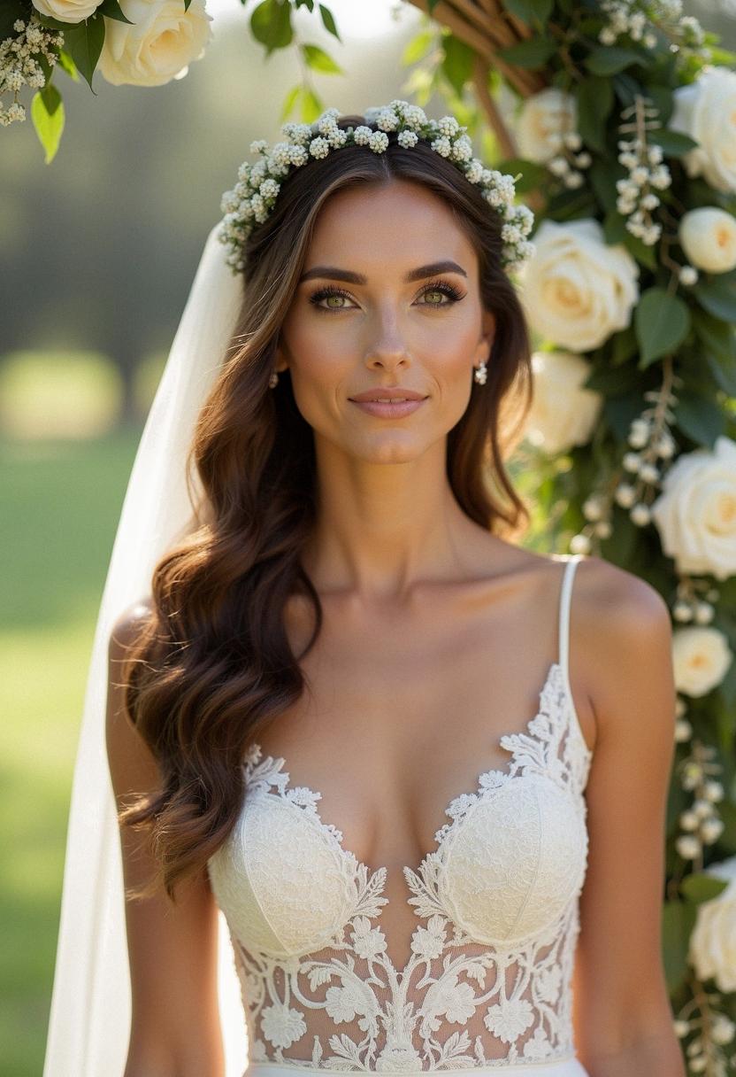 bridal hair down
