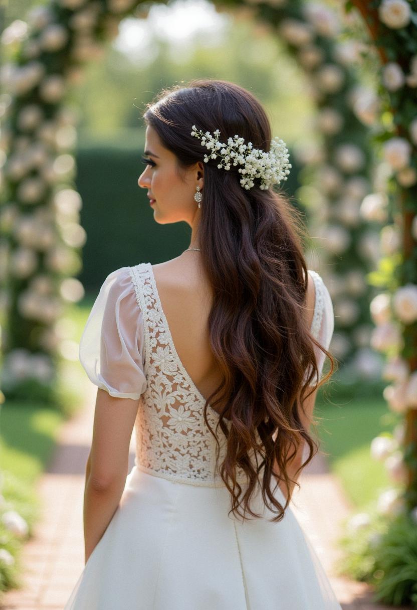 bridal hair down