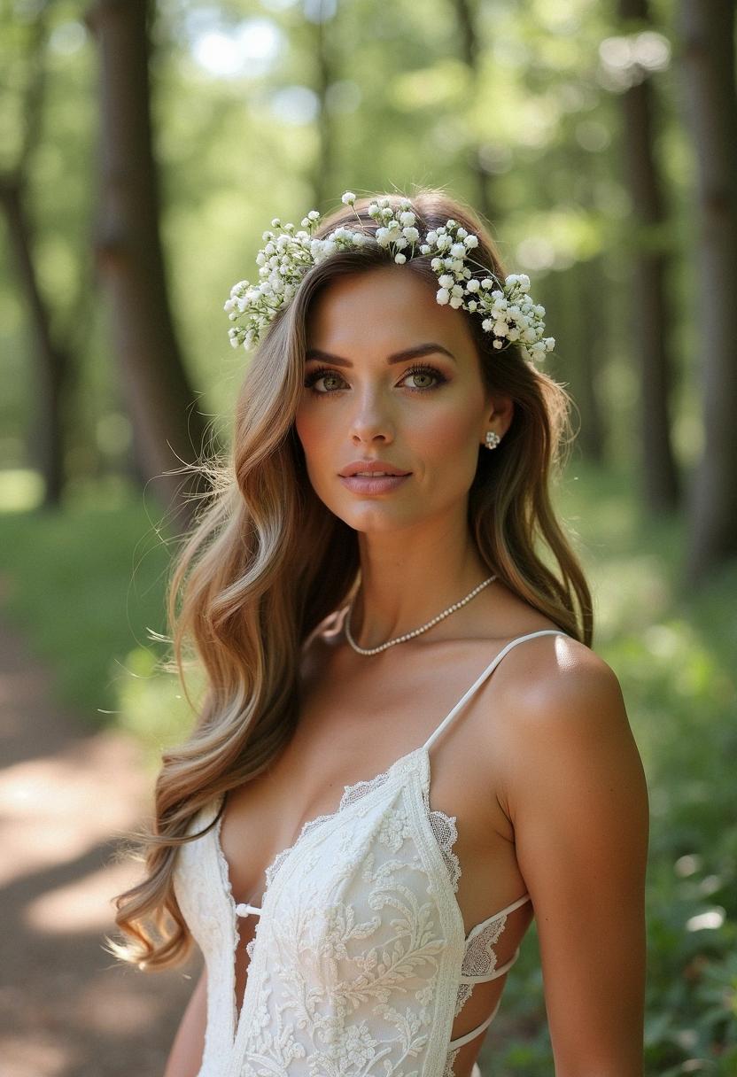 bridal hair down