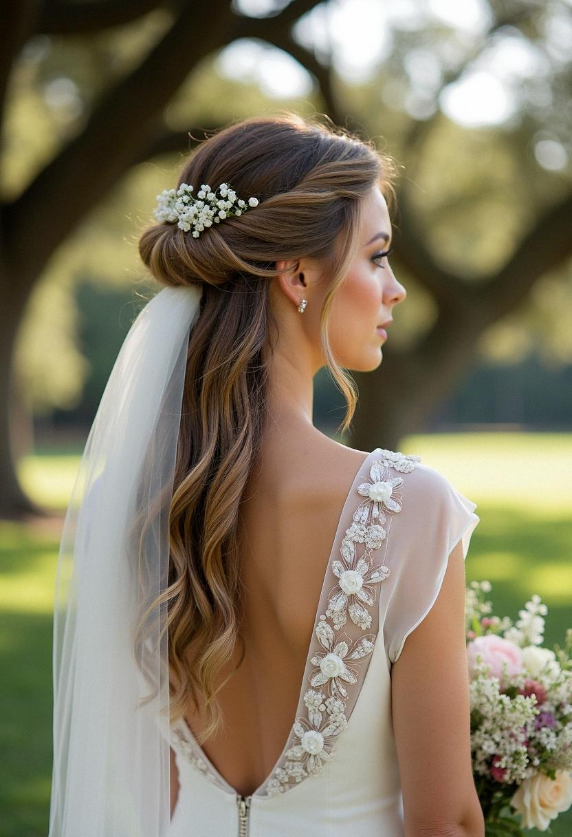 bridal hair down