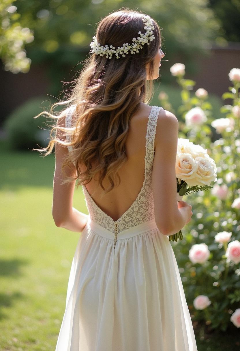 bridal hair down