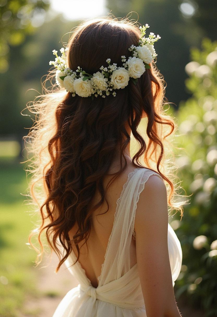 bridal hair down