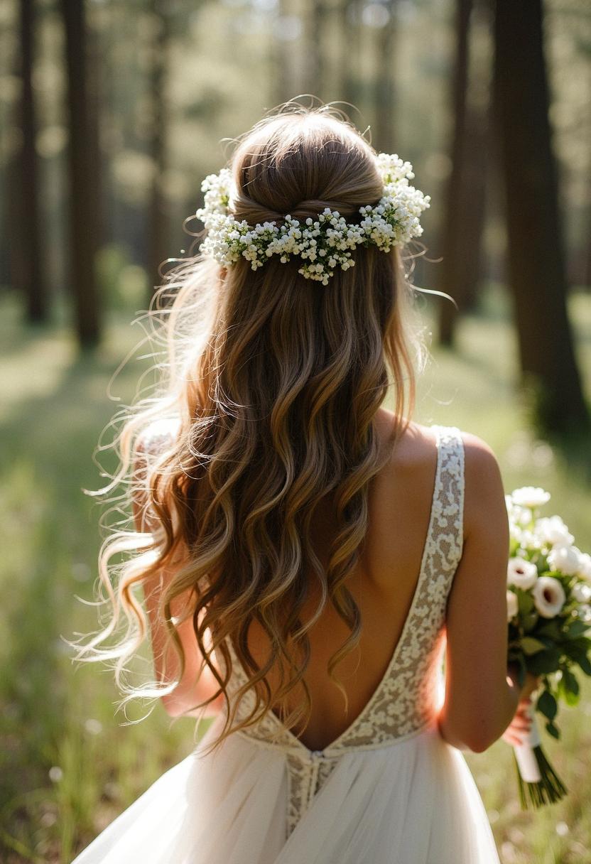 bridal hair down