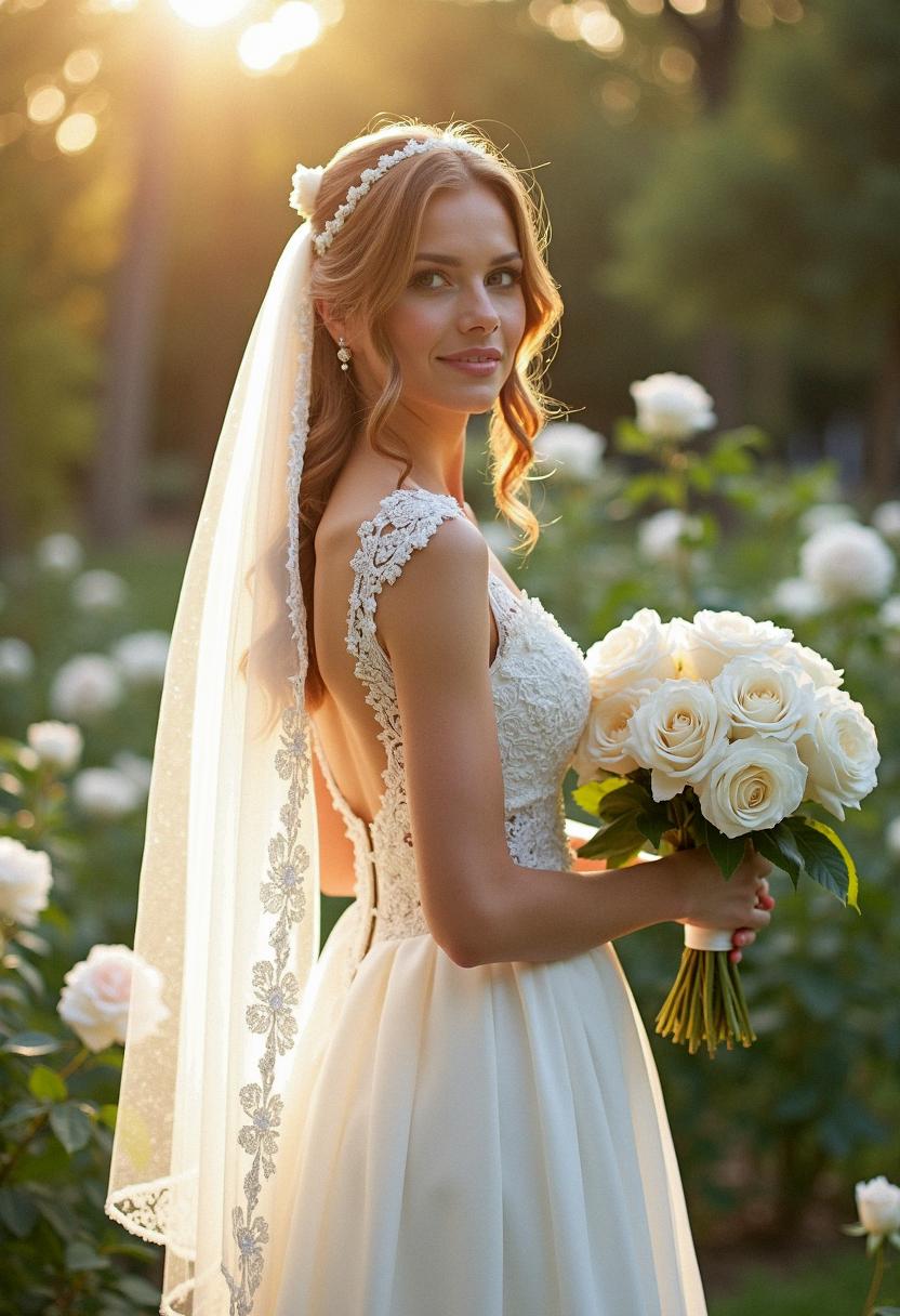 bridal hair veil