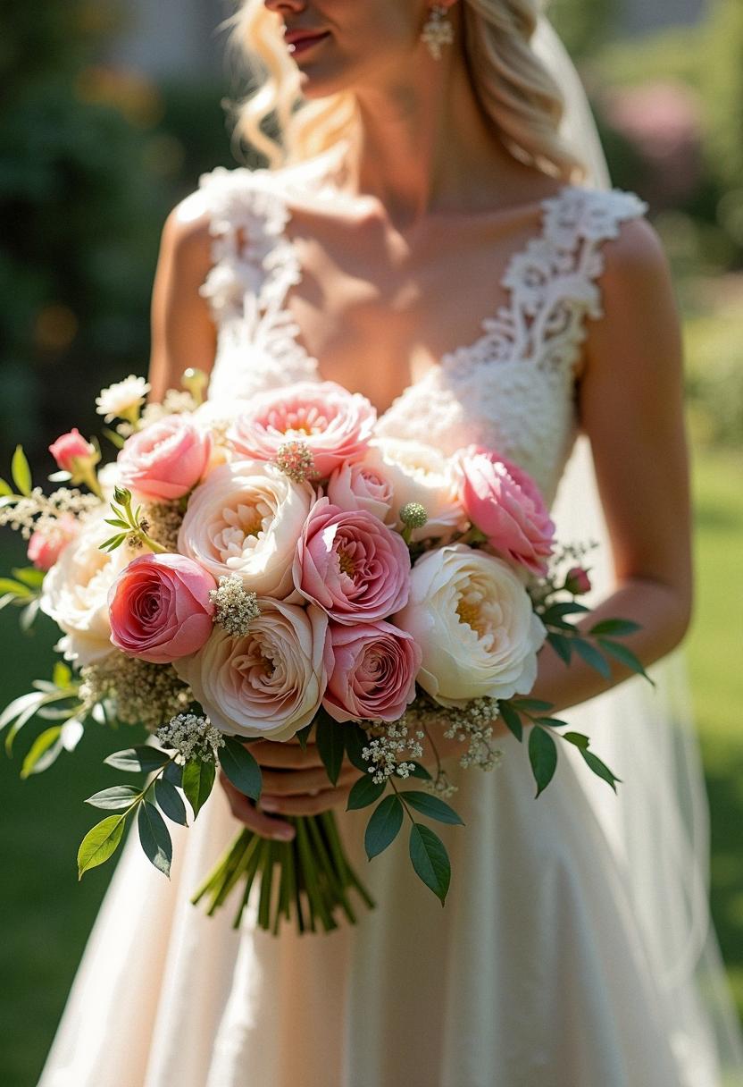 bright bridal bouquet