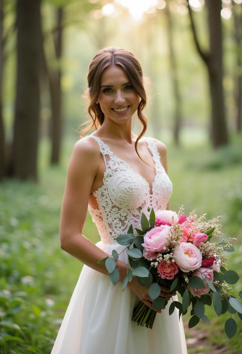 bright bridal bouquet