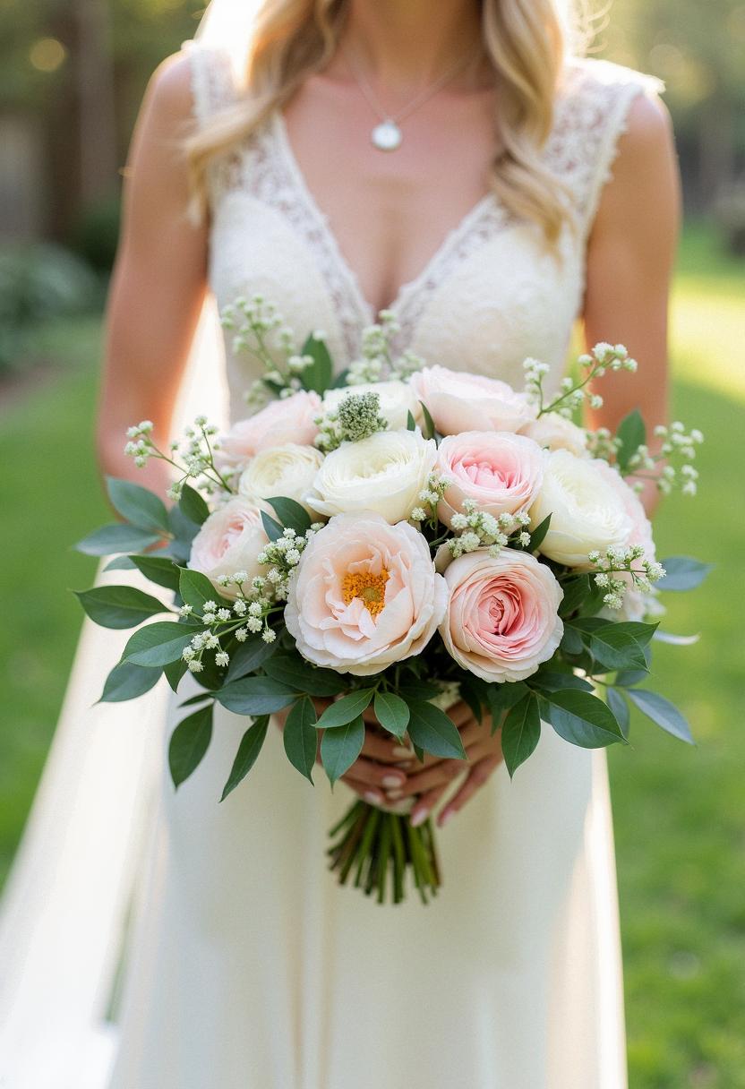 bright bridal bouquet