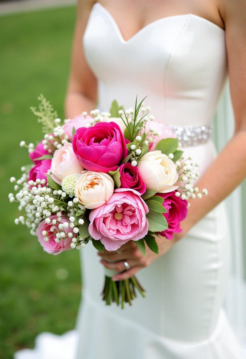 bright bridal bouquet