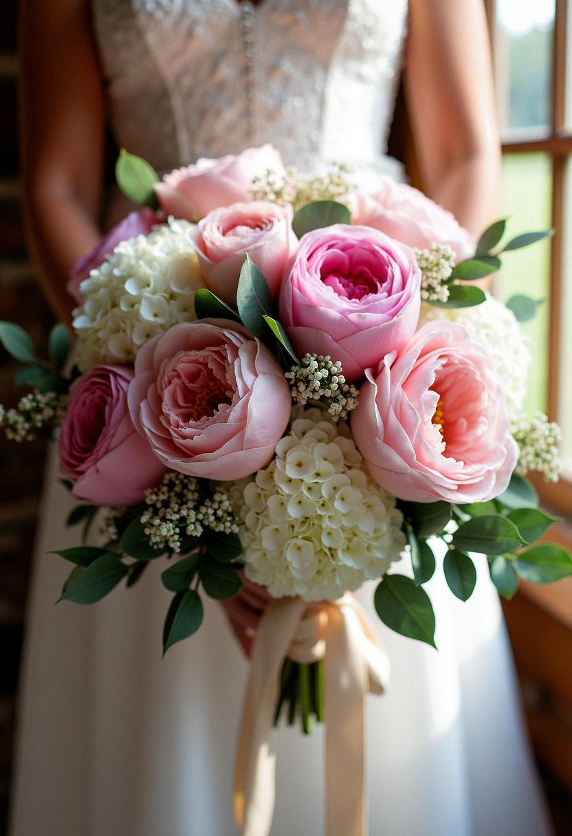 bright bridal bouquet