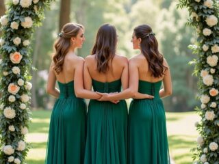 Emerald Green Bridesmaid Gown 00001