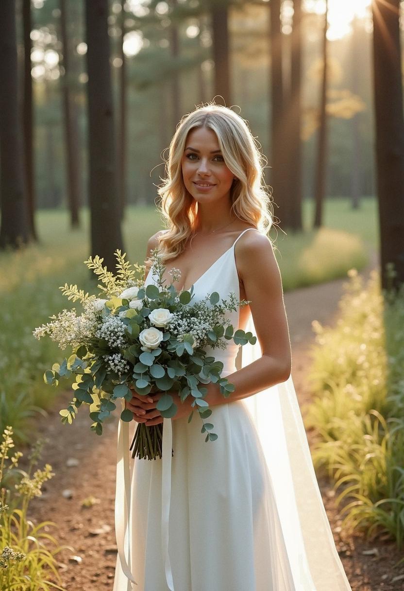 eucalyptus bridal bouquet