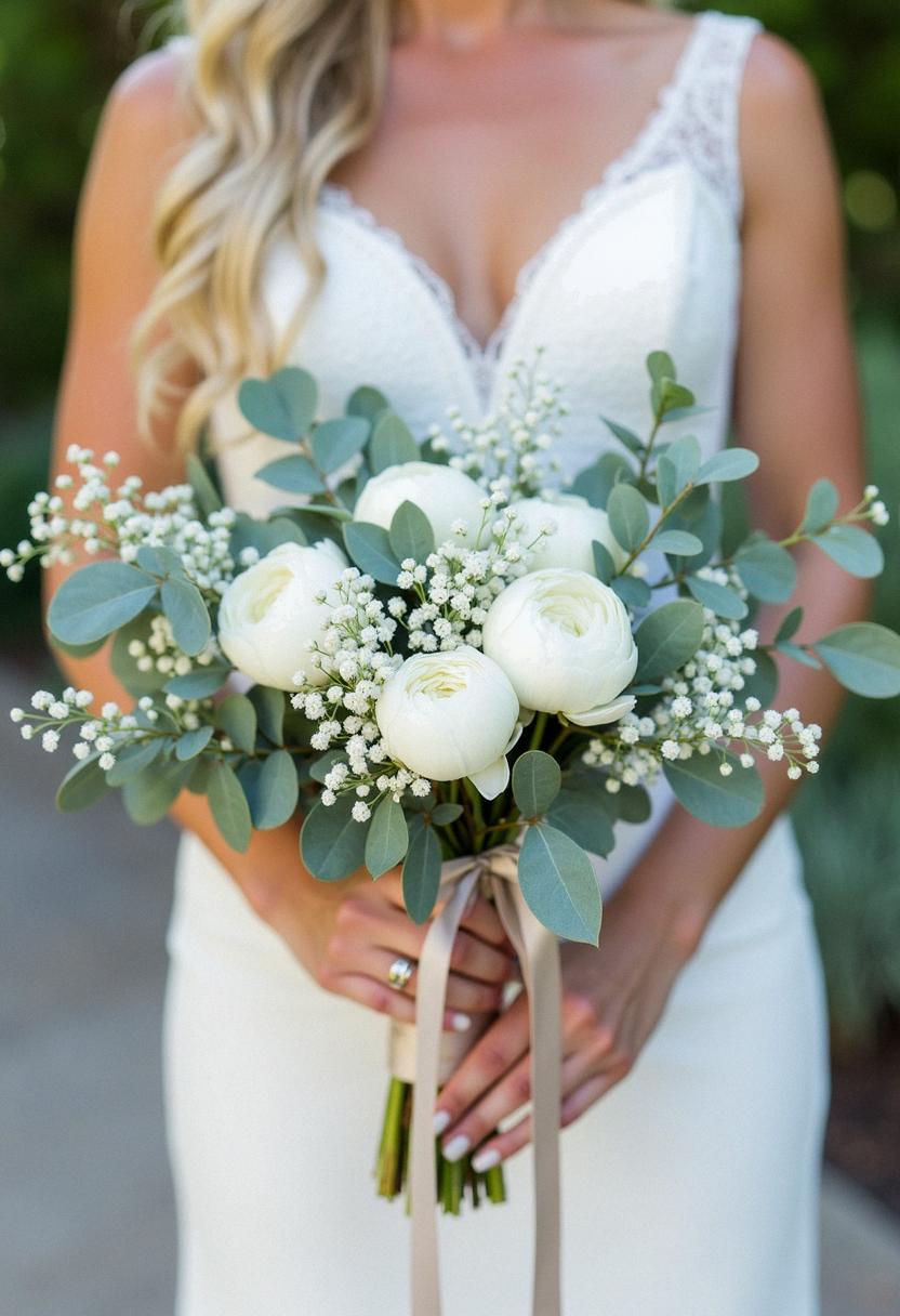 eucalyptus bridal bouquet