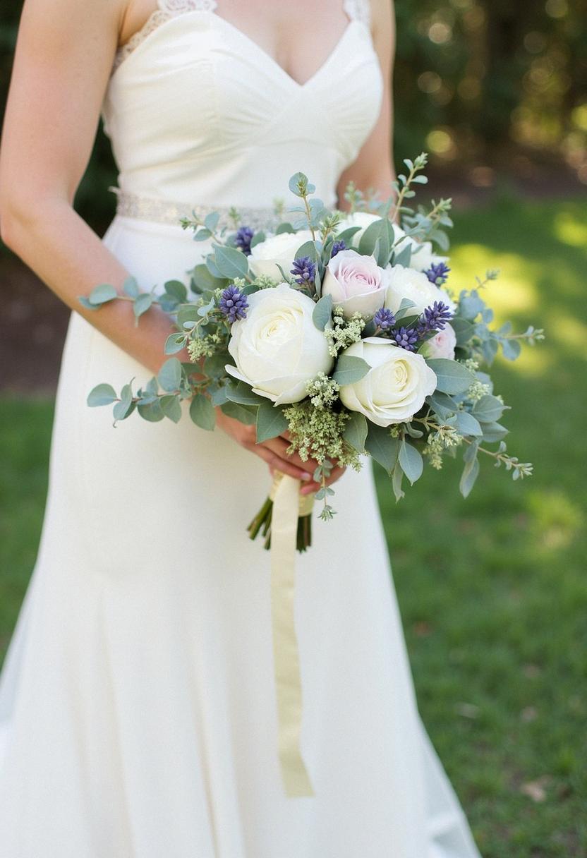 eucalyptus bridal bouquet