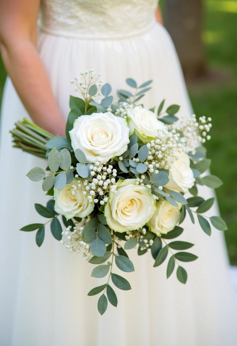 eucalyptus bridal bouquet