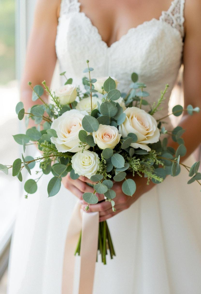 eucalyptus bridal bouquet