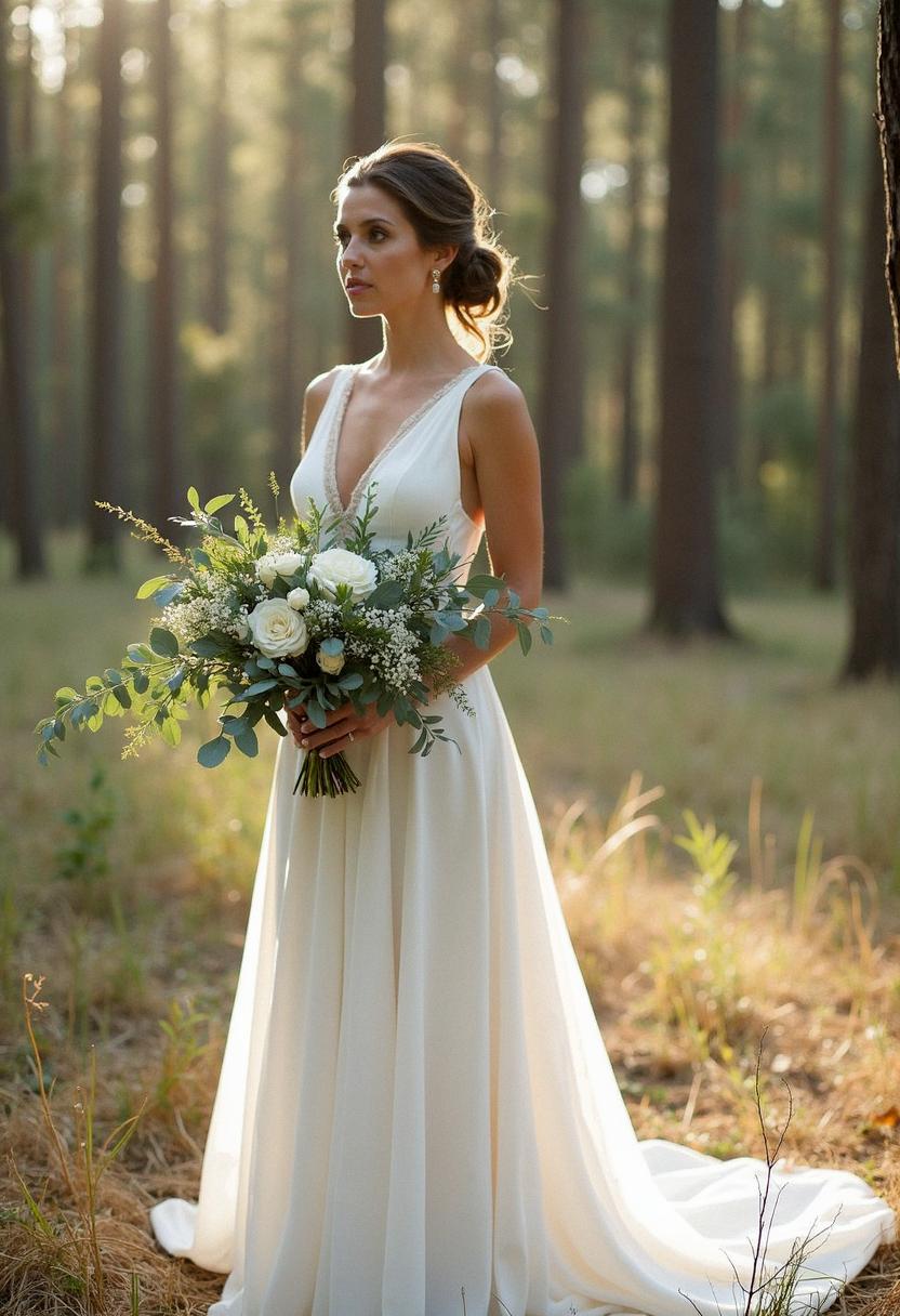 eucalyptus bridal bouquet