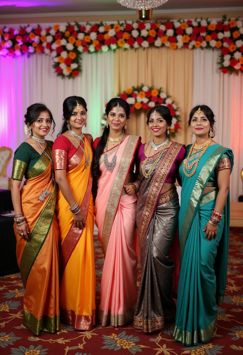 hindu bridesmaids outfits