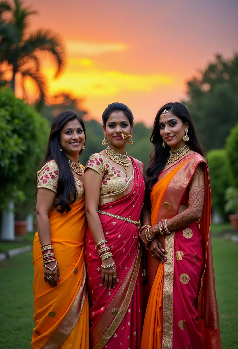 hindu bridesmaids outfits