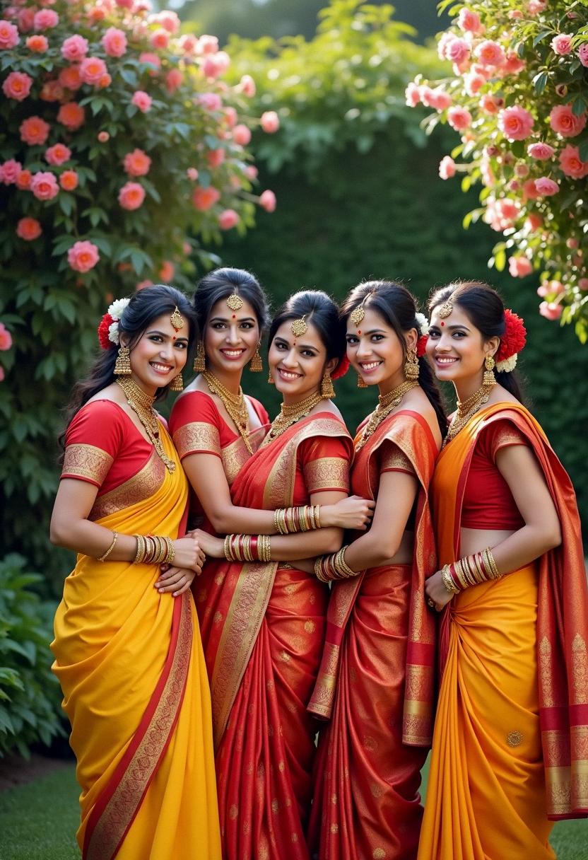 hindu bridesmaids outfits