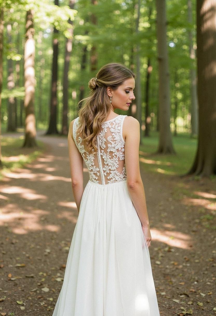 lace wedding dress sleeveless