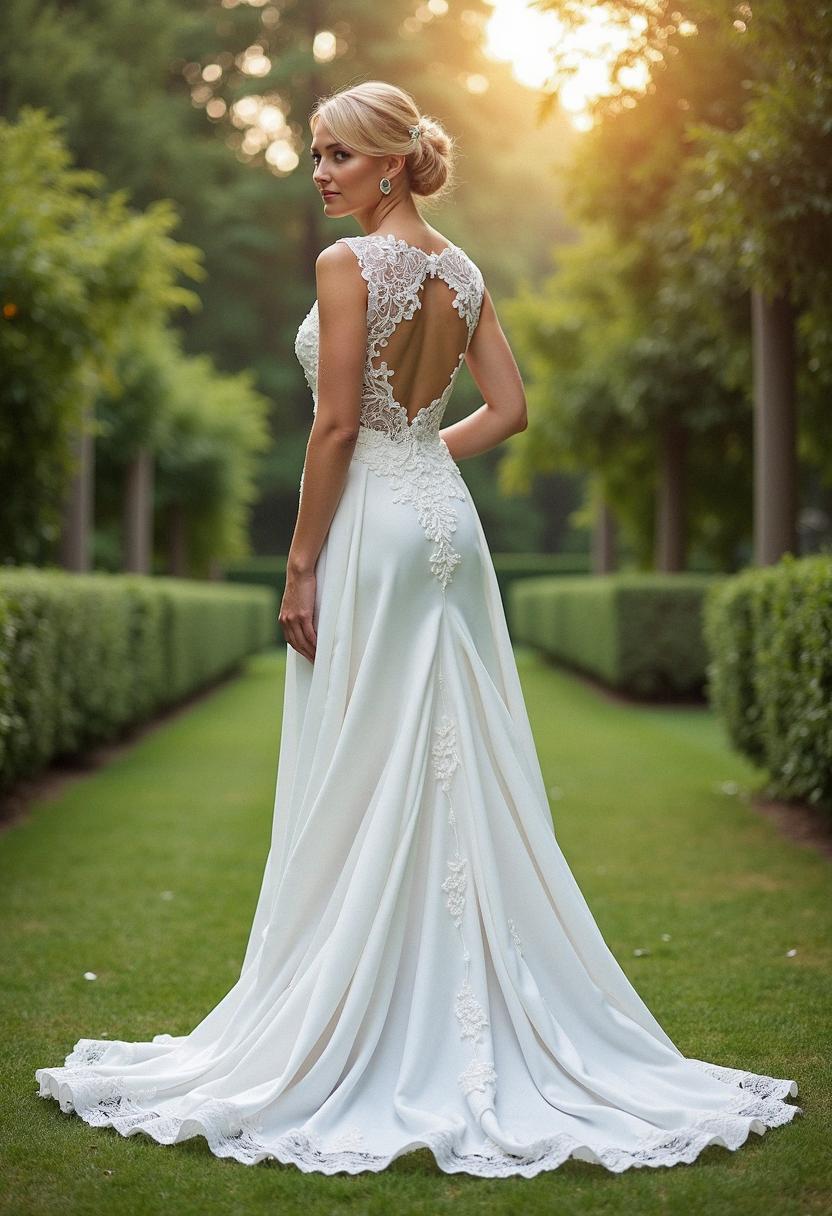 lace wedding dress sleeveless