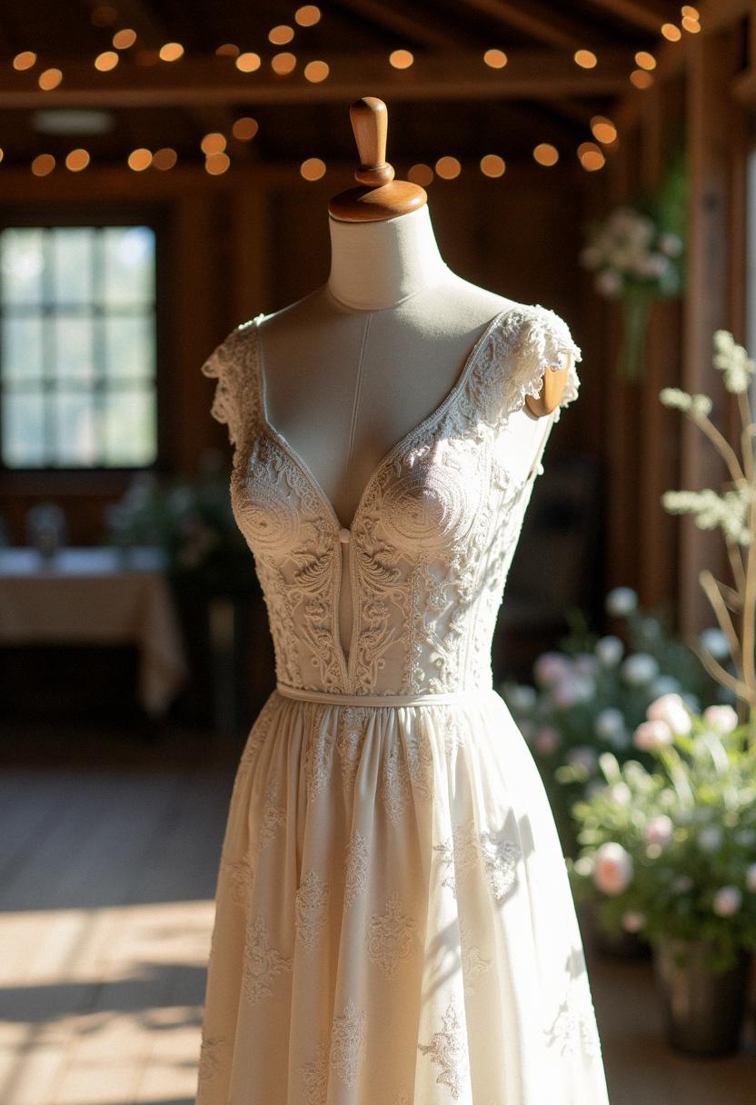 lace wedding dress vintage