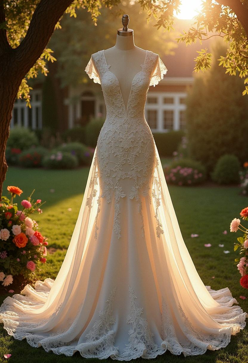 lace wedding dress vintage