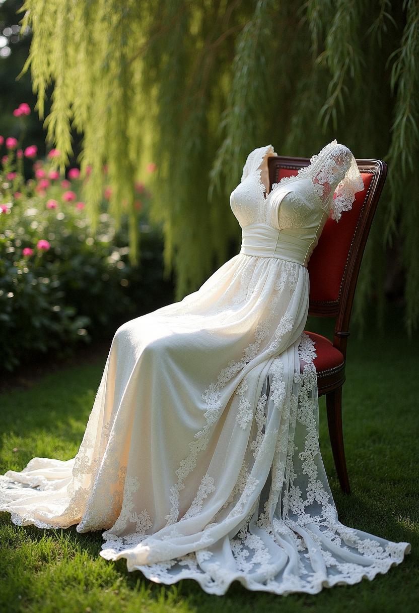 lace wedding dress vintage