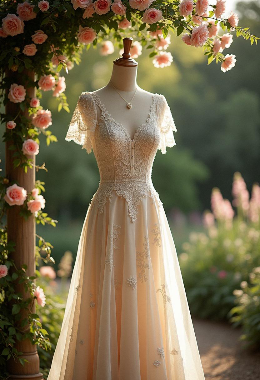 lace wedding dress vintage