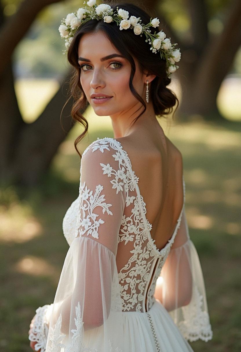 lace wedding dress vintage