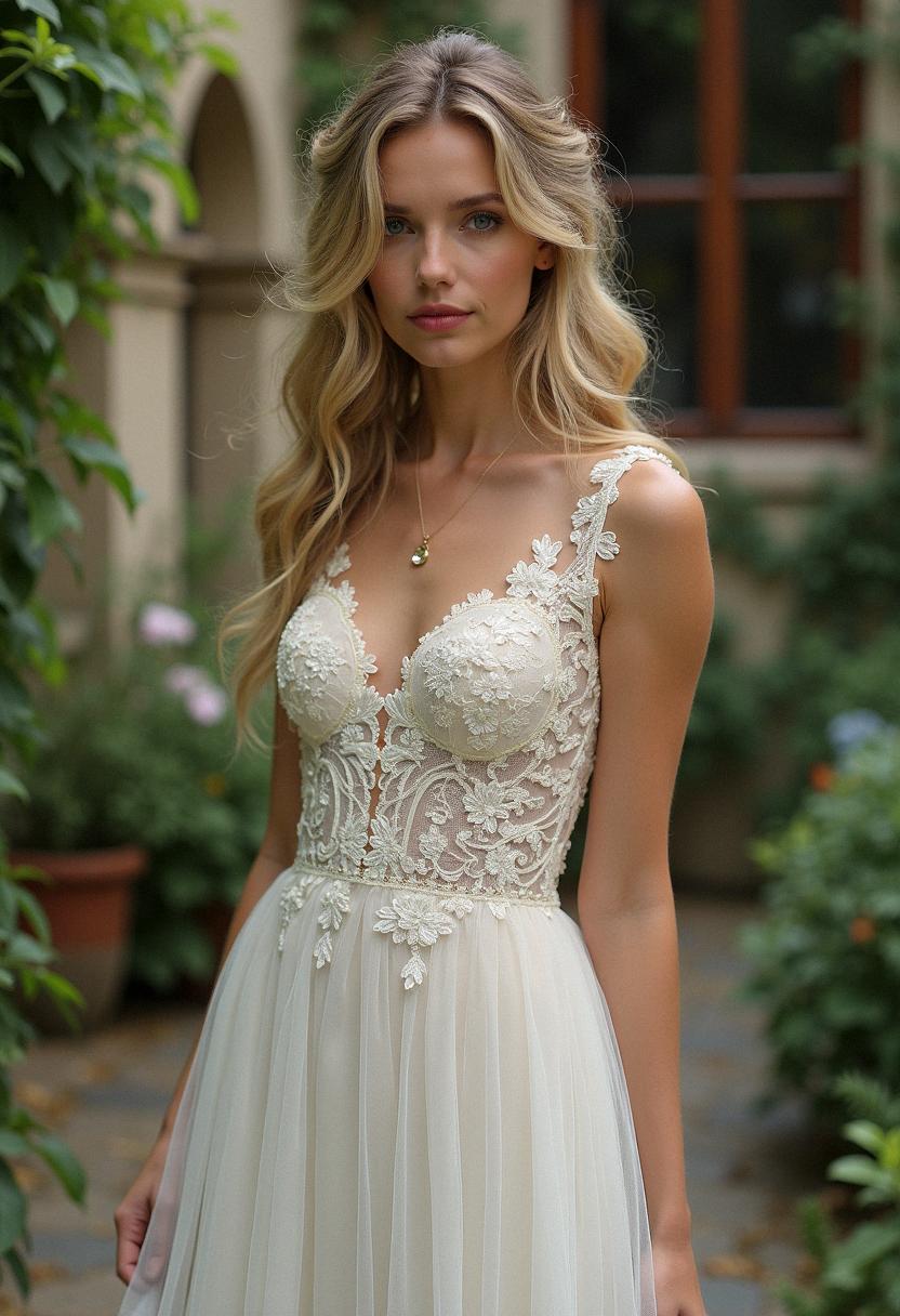 lace wedding dress vintage