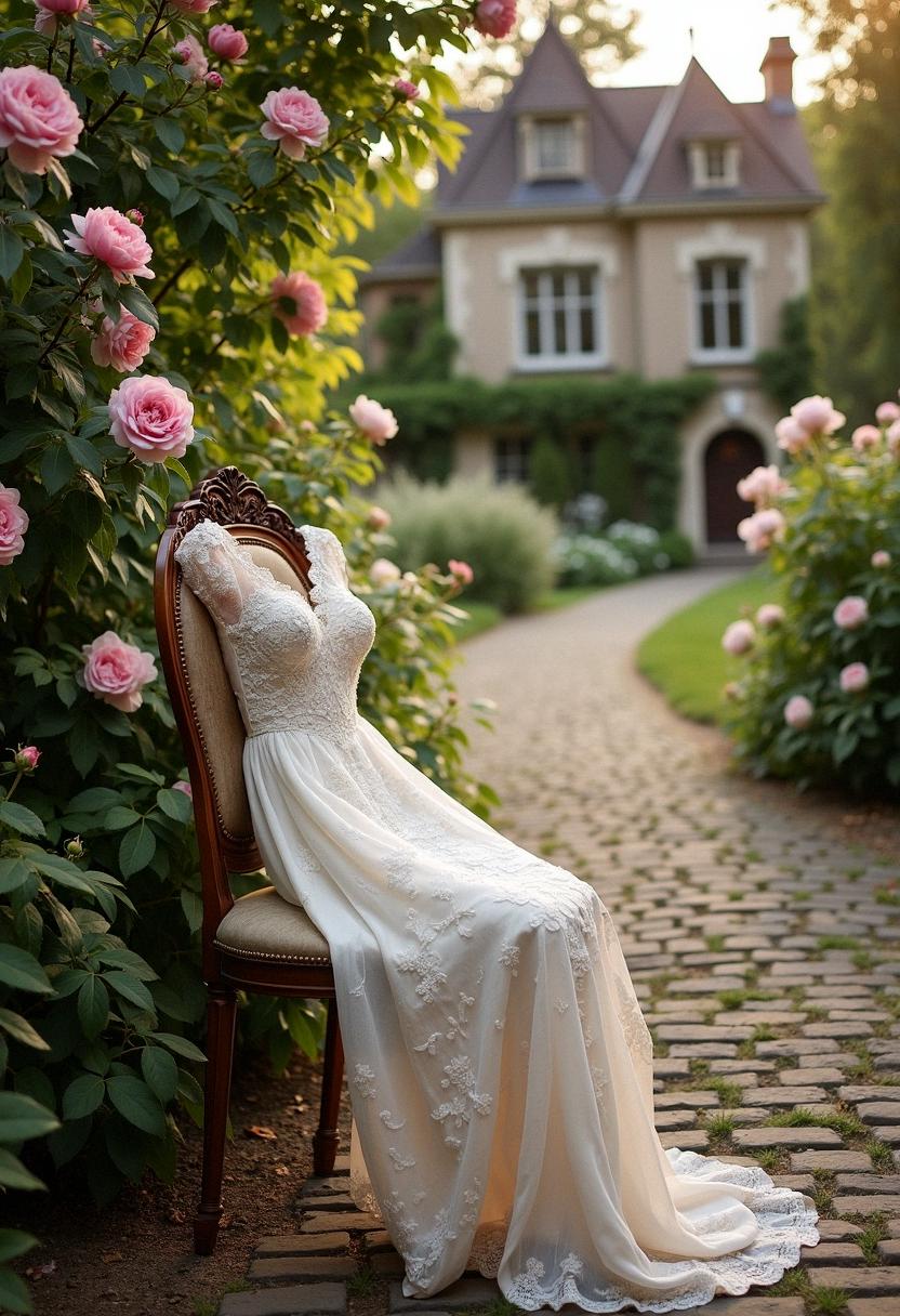 lace wedding dress vintage