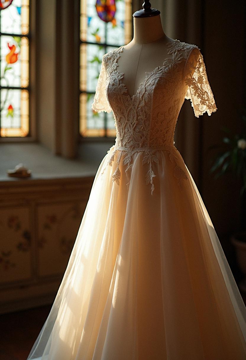 Timeless Lace Wedding Dress With Sleeves TheCharmingBride com
