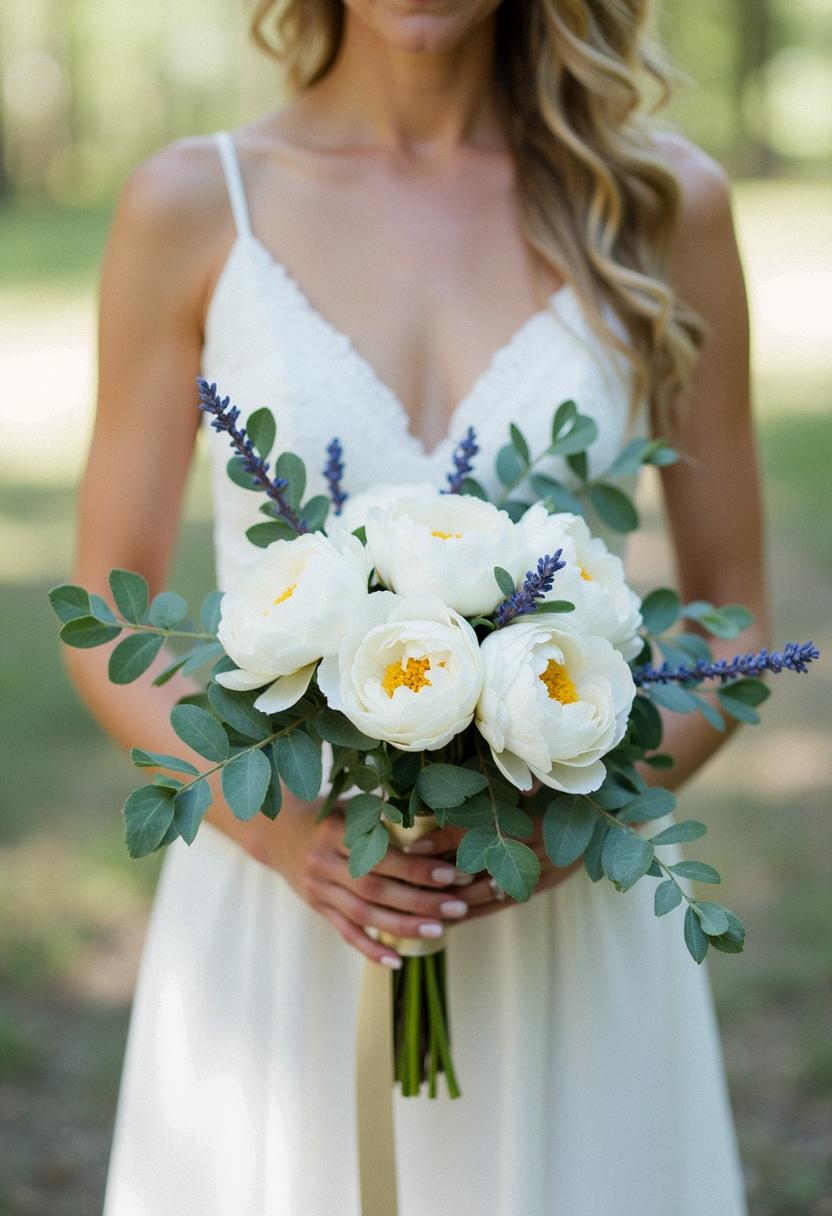 minimalist bridal bouquet