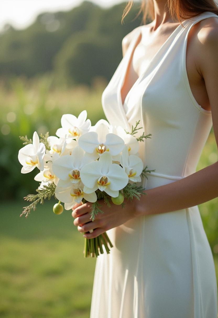minimalist bridal bouquet