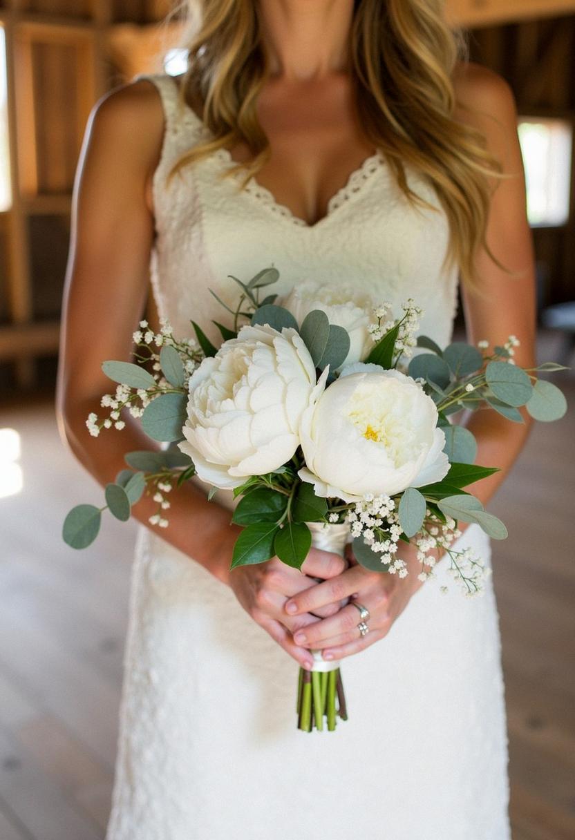 minimalist bridal bouquet
