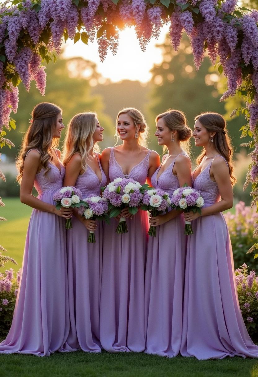 purple bridesmaid gowns purple bridesmaid gowns