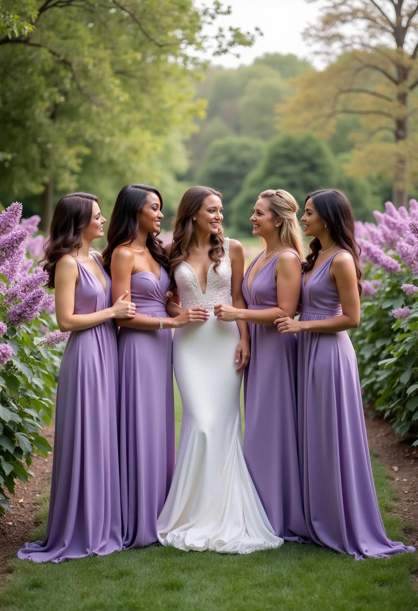 purple bridesmaid gowns purple bridesmaid gowns
