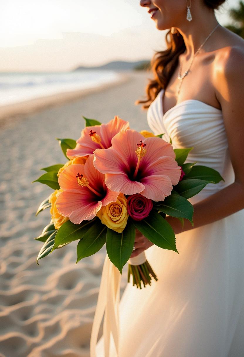 tropical bridal bouquet